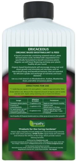 RHS Empathy Ericaceous Seaweed Fertiliser -Eco Nest Store RHSEmpathyAfterplant Ericaceous